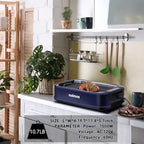 Electric Indoor Grill Griddle, CUSIMAX Smokeless Grill, Portable Korean BBQ with Turbo Smoke Extractor Technology, Non-stick Removable Plate & Griddle Plates