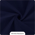 Fitable 8 Pack Round Tablecloths: Stain Resistant Wrinkle Free Circle Table Clothes, Washable Reusable Polyester Table Covers for Wedding Party Birthday Banquet Reception(Navy, 84 Inch)