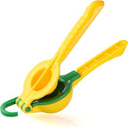 Yellow/Green Lemon Squeezer, Premium Hard Plastic Material Hand Juicer Lemon Squeezer, Kitchen 2-in-1 Lemon Squeezer - Durable and Easy to Clean - Kitchen Essentials, Citrus Juicer (1, Yellow, Large)