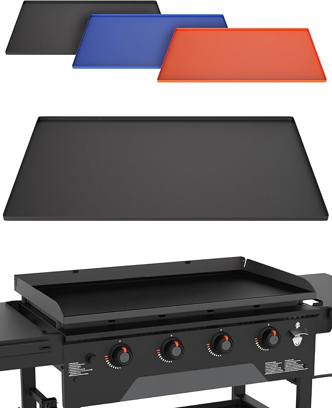 KITCHEN PERFECTION 36" Premium Silicone Griddle Cover Mat For Blackstone Griddle 36 Inch - Hermetic Protection From Rust & Debris All Year, Fits All Blackstone 36 Inch Models - Food Grade Silicone