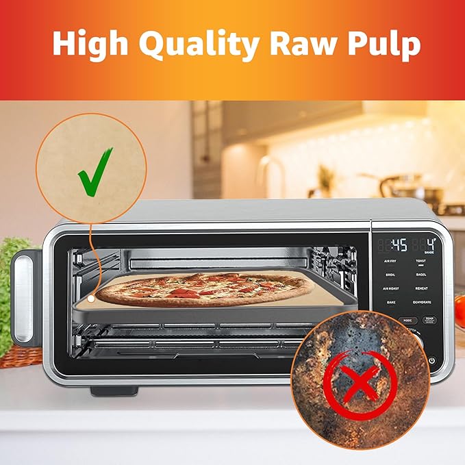 12 inch Air Fryer Parchment Paper Squares, 80 Sheets Unbleached Pre-Cut Baking Disposable Paper Liner for Ninja Foodi Flip S SP101 SP201 SP301 SP351, Cuisinart Toaster Oven