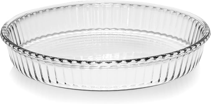 Red Co. Round Clear Glass Casserole Baking Dish, Oven Basics Bakeware — 1.8 Quart - 10¼" x 1¾"