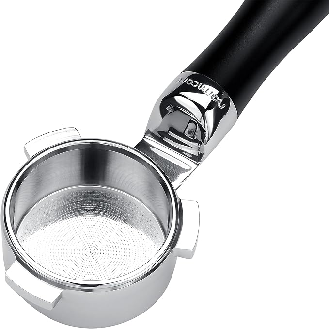 Normcore 54mm Flat Naked Bottomless Portafilter with Built-in High Extraction Basket Fits 54mm Breville Sage Solis Barista Machines