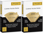 Pro Mael Cone Coffee Filters #4, Number 4 Coffee Filter 8-12 Cup for Drip Coffee Maker, Unbleached Natural (200, #4)