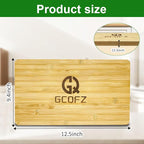 Space-Saving Bamboo Cutting Board with Non-Slip Silicone Feet and Built-in Handle for Panasonic NB-G110P FlashXpress Toaster Oven, Countertop Oven Accessories
