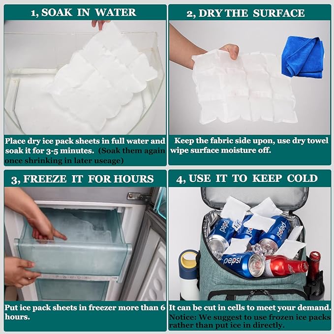 Backpack Coolers Insulated Leak Proof 30 Cans, Soft Sided Insulated Cooler Bags Ice Chest Backpack for Beach Travel Camping, with Reusable Ice Packs