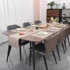 Myir JUN Placemats Set of 8, Vinyl Woven Placemats Place Mats Indoor Set of 8 Washable Table Mats Non-Slip Place mats for Dining Table (Beige, Set of 8)