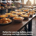 125-Pack 5 3/4" Extra Deep Foil Pie Pans - Deep 1 13/16" Disposable Aluminium Pie & Tart Pans with Full Curl Rim - For Commercial Baking, Batch Cooking, Freezer Storage & Retail Packaging