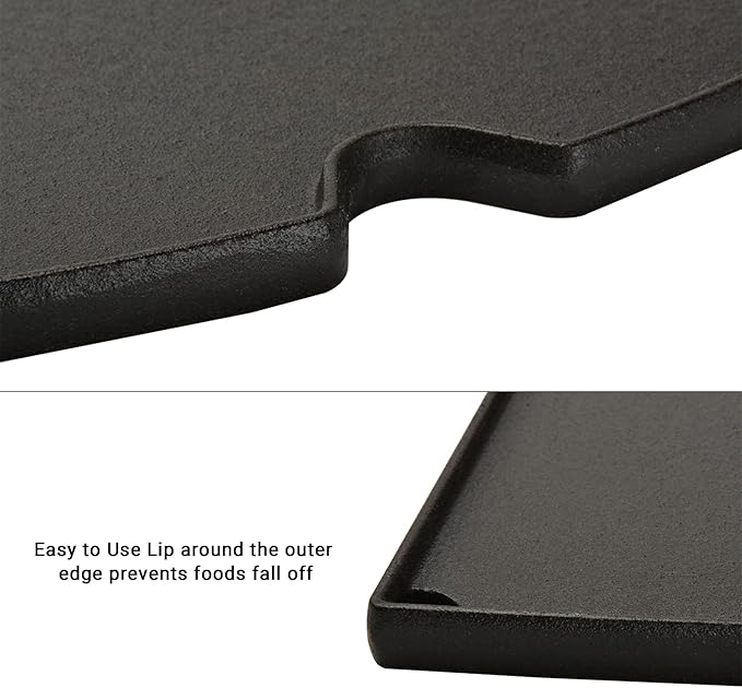 Stanbroil Cast Iron Grill Griddle for Weber Q200 Q220 Q240 Q260 Q2000 Q2200 Q2400 Series Gas Grills, Replacement Part for Weber 6559