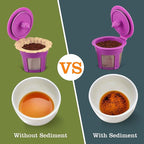 Disposable Coffee Filters, 100 Count Natural Paper Filters Compatible with Keurig Brewers Single Serve 1.0 and 2.0, Fit all Reusable Coffee Pods(Natural 100)