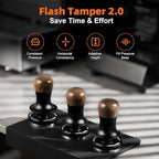 MHW-3BOMBER Espresso Coffee Tamper 51mm with Three Spring Loaded Calibrated Espresso Tamper 30lbs Tamper for Espresso Machine with Sound Feedback T6182T-OS