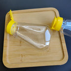 2pcs Empty Plastic Honey Bottles Flip Top Squeeze Honey Jars Dispenser Squeezable Honey Containers for Syrups, Ketchup, Salad Dressing, Cooking Oils