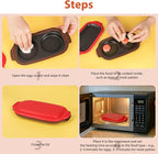 Microwave Egg Cooker, Rapid Egg Poacher for Breakfast with Lid, Easy to Use and Clean, BPA-Free