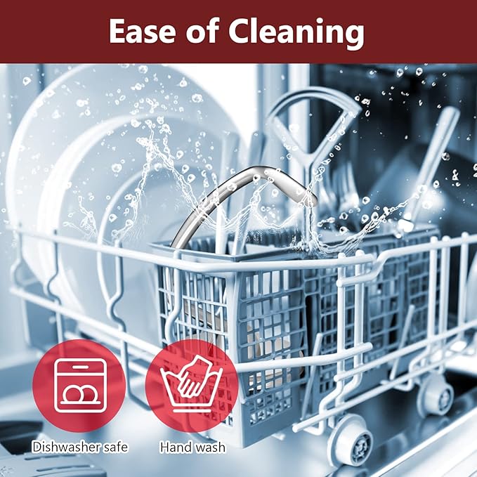 Dough Hook for KitchenAid Stand Mixer 4.5QT and 5QT, Stainless Steel Mixer Dough Attachments for Kitchenaid, Dishwasher Safe