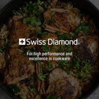 Swiss Diamond Nonstick Saute Pan with Lid, Diamond Coated Aluminum Deep Saute Pan with Lid Features Stainless Steel Handle, Dishwasher & Oven Safe Up To 500 °F, 9.5 Inch, 3.2 Quart