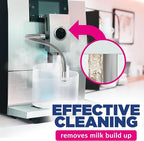 [45 Count, 180g Bottle] Milk System Cleaning Tablets for Automatic Coffee Machines - Compatible with Jura Automatic Coffee Machines - Includes Cleaning, Descaling Tablets, and Milk System Cleaner