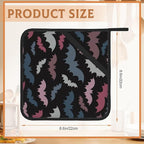 Colorful Bats Pot Holders Set of 2 Heat Resistant Potholders,Fire Oven Hot Pads for Kitchen Cooking Baking Barbecue