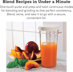 Tribest PB-250XL-A Kitchen Grinder & Personal Blender for Shakes and Smoothies with BPA-Free Portable Blender Cups, White