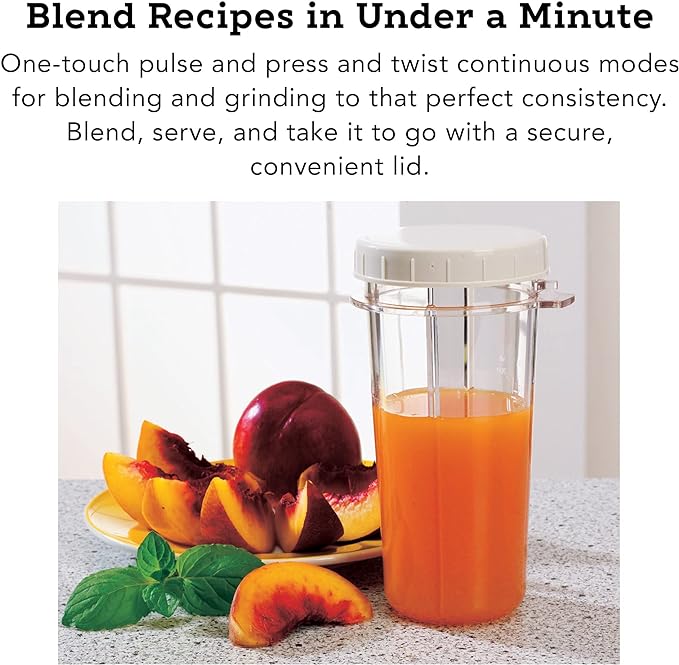 Tribest PB-350XL-A Personal Blender for Shakes and Smoothies with Portable Blender Cups, White, 5 x 5 x 16.25 inches