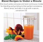 Tribest PB-350XL-A Personal Blender for Shakes and Smoothies with Portable Blender Cups, White, 5 x 5 x 16.25 inches