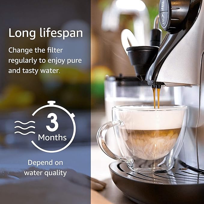 Waterdrop Coffee Water Filter, Replacement for Philips® AquaClean® CA6903/10 CA6903/22, Saeco® and Philips® Fully Automatic Coffee Machines, TÜV SÜD certified, Reduces PFAS, PFOA/PFOS, 3 Packs