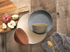 Sango Siterra Painter's Palette 16-Piece Stoneware Dinnerware Set - Service for 4, Ceramic Plates and Bowls Sets, Chip Resistant, Rustic Dishware, Microwave & Dishwasher Safe Kitchen Dishes