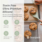 Starpack 'Stir & Serve' Silicone Cooking Utensils Set (5 Pcs) - Kitchen Utensils Set Heat Resistant to 600°F - Kitchen Utensils for Nonstick Cookware - Silicone Utensil Set for Mixing & Cooking