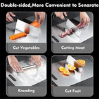 Titanium Cutting Board - 1 pack Titanium Cutting Boards for Kitchen,Double Sided Titanium Cutting Mat（11.81 * 17.91in）