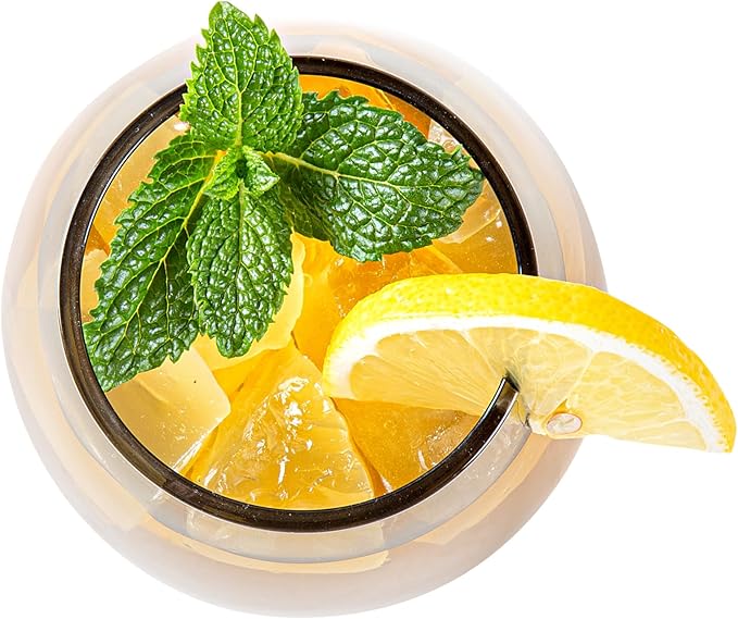 Restaurantware-Vetri 15 Ounce Wine Glasses, 6 Dishwashable Stemless Wine Glasses - No Lead, Durable, Gray Glass Stemware, For Home, Bar, Or Restaurant, Serve Merlot, Chardonnay, Or Bordeaux