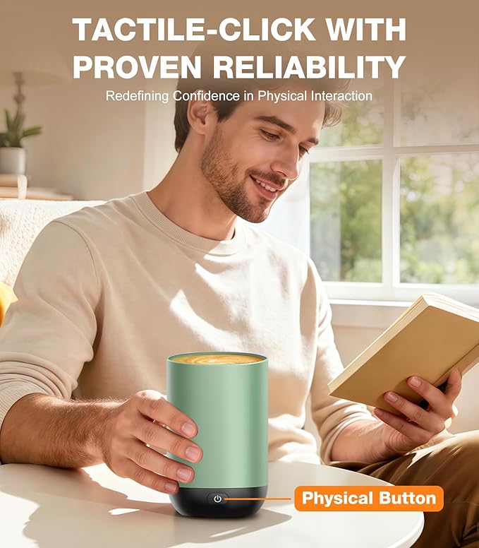 Self-Heating Coffee Mug T1, 16oz Rechargeable Heated Coffee Mug, Smart Coffee Warmer Mug with App-Controlled,Advanced Temperature-Controlled Heating Coffee Gifts for Women Men Coffee Lover