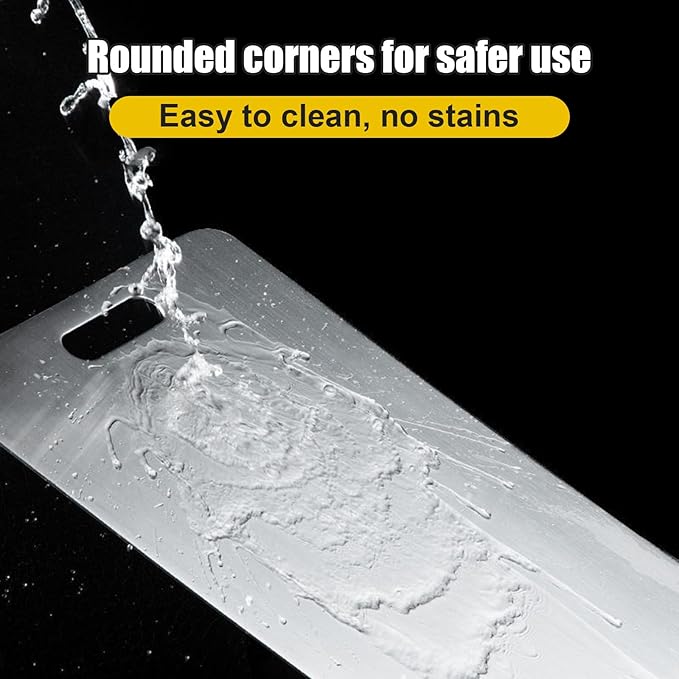 Titanium Cutting Board, Steel Cutting Boards For Kitchen, Stainless Steel Cutting Board 316, Large Double Sided Medical-grade Hygiene Durable non moldy 316L Stainless Steel Chopping Board (2PC-S+L)