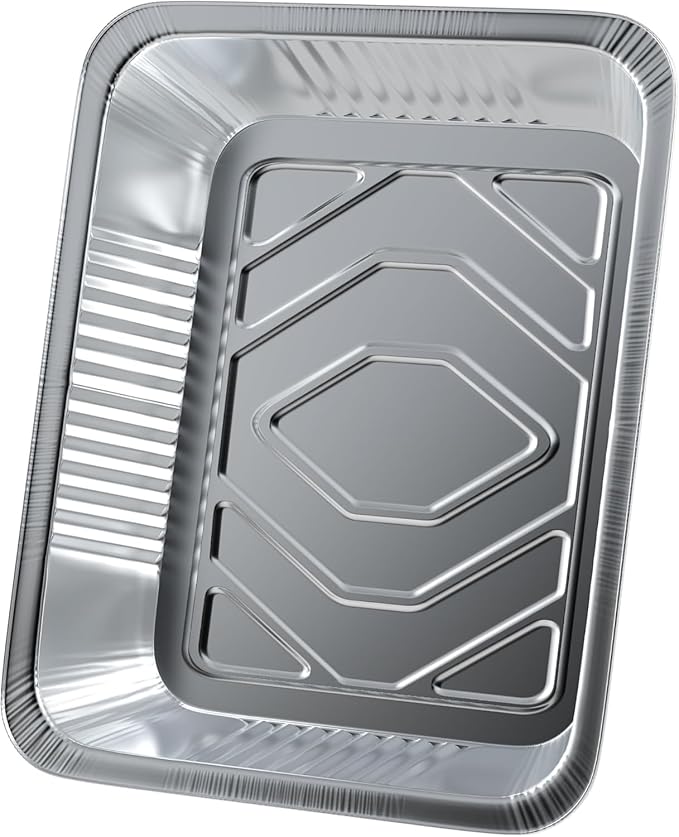 Bluetable Aluminum Foil Pans 9x13 Half Size Bulk [10 Case Pack] Heavy Duty Disposable Foil Pans - Chafing Dish Pan Baking Pan - Steam Table Pans, 9 x 13 Aluminum Trays for Serving Food [10 Pack]
