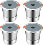 Reusable K Cups | Reusable K Cups for Keurig 1.0 & 2.0 Single Cup Coffee Makers,Stainless Steel Integrated Mesh Strainer keurig accessories (4 pack)