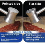Meat Tenderizer Mallet Stainless Steel, Dual Side Meat Hammer Chicken Pounder, Heavy Duty Meat Beater for Steak and Beef, Meat Pounder Kitchen Cooking Mallet(1 PCS)