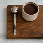 Coffee Scoop Set – 30ml Round & 15ml Curved Stainless Steel Measuring Spoons – Dual Design for Perfect Coffee Tea, & More – Ergonomically Balanced Handles