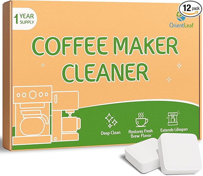 Coffee Maker Cleaner, Coffee Maker Cleaner Tablets Compatible With Nespresso, Keurig, Ninja and more Major Brands, Descaler for Coffee Machine 12 Pack