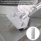 DELFINA 4 Pcs Grill Scraper Blade Replacement, Stainless Steel Outdoor Barbecue Cleaning Tools, Heavy Duty Accessories for BBQ