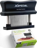 Meat Tenderizer Tool 48 Blades Stainless Steel - Kitchen Cooking Gadgets Tools with Ultra Sharp Needle That Makes Steak & Chicken Tender - No More Hammer, Meat Pounder Or Mallet