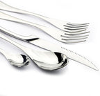 20-Piece 18/10 Stainless Steel Serrated Steak Knife Flatware Set, Service for 4