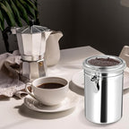 3 Pack Stainless Steel Canister Set Kitchen Airtight 62 oz Container Sets with Lids and Clamp Metal Containers for Coffee Sugar Flour Tea Spice