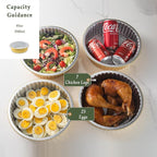 10" Sturdy Aluminum Foil Pans with Lids (20 Packs), 2X Thicker Heavy Duty Reusable Tin for Cooking Baking