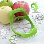 3.86 Inch Apple Slicer & Handheld Apple Peeler,Super Sharp Apple Cutter and Corer 8 Slices, Foldable Manual Rotating Apples Pear Peeler for Round Vegetables and Fruits