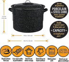 Supa Ant Canning Supplies - Water Bath Canning Pot with Rack & Lid - Starter Kits Set for Beginners - Stainless Steel Water Bath Canner Kit & Rack - Rack, XL Ladle, Measuring Cups, Kitchen Funnel