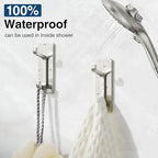 pickpiff Wall Hooks for Coat and Towel: 13LB Adhesive Door Hanger Stick on, Brushed Nickel 6 Pack