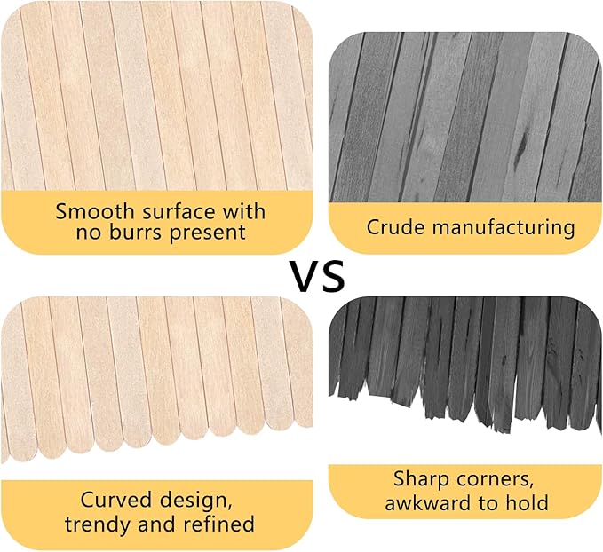 1000 Pack Birch Wood Coffee Stirrers, 7.5 Inch Sturdy Coffee Stir Sticks, Smooth Round Ends, Splinter-Free Disposable Stir Sticks for Coffee, Cocktails, Office, Home Use