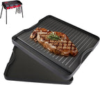 DcYourHome Cast Iron Griddle for Camp Chef Explorer 2/3-Burner,Single Burner,3X,2X Stove,Reversible Griddle Pan for All Camp Chef 14" x 16" & Most Cooking Charcoal/Gas/Propane/Electric Grill