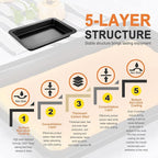 CHEFMADE Rectangle Cake Pan, Nonstick 13-Inch Loaf Pan Deep Dish Bakeware, 9.3" x 13.3" x 1.6"