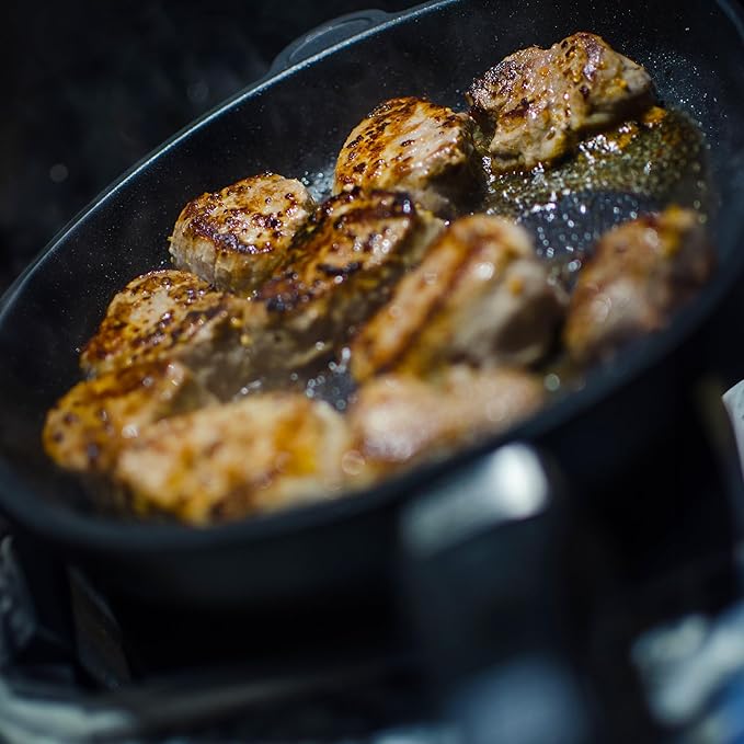 AMT Gastroguss The World´S [.] Casserole Frying pan Non-Induction, Diameter 24 cm, Height 7 cm, cast Aluminium (Aluminium), Lotan® Non-Stick Coating for Fat-Free-Frying, AMZN-724-US