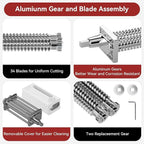 Meat Tenderizer Attachment for Kitchenaid Stand Mixers, 3 Adjustable Thickness Meat Tenderizer Machine, Steak Cuber Processor Accessories for Effortless Meat Preparation, Dishwasher Safe