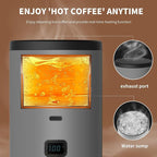 Portable Coffee Maker Espresso Machine for Travel Nano Car Coffee Maker Compatible with Ground Coffee & Capsule for RV, Hiking Camping Office, Travel Espresso Maker Electric Gray